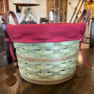 Longaberger Medium Sage Bushel Basket